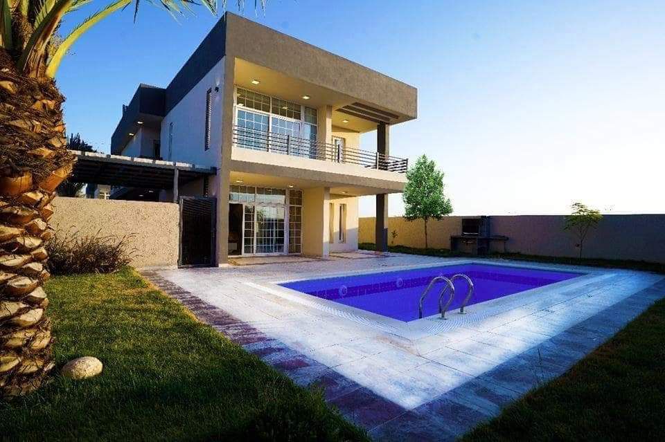 Modern structural building under construction